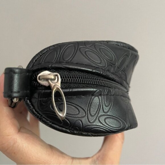 Oakley Black Semi-Hard Zip Around Sunglasses Case w/ Strap - Picture 2 of 5